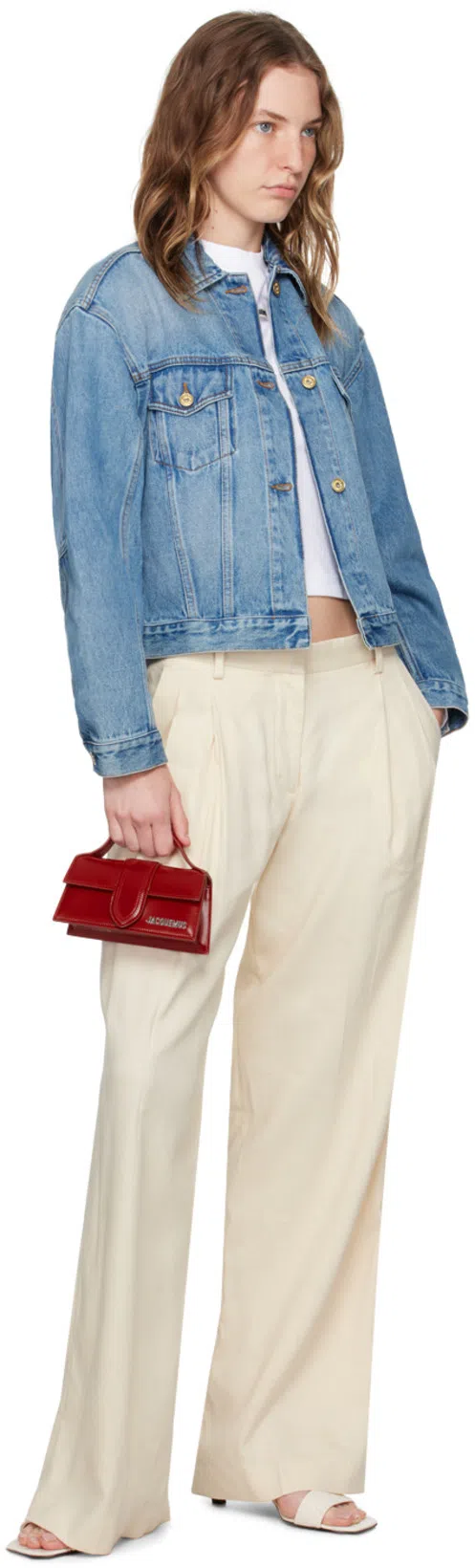 JACQUEMUS The Gros Grain Long-sleeved T-shirt In White