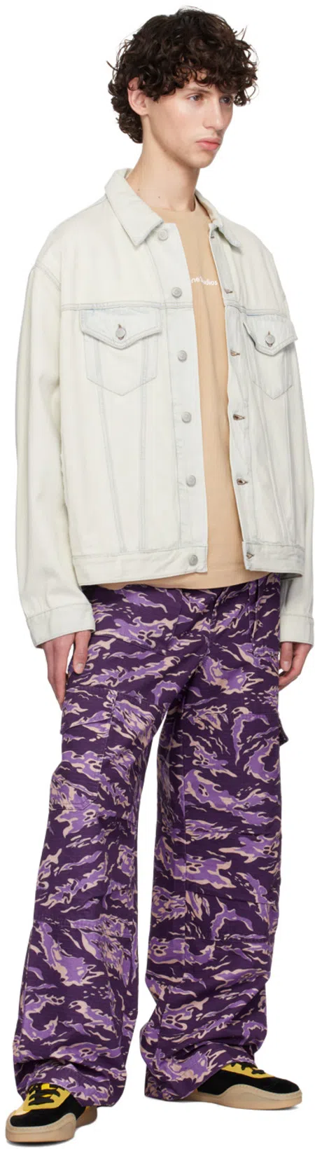 ACNE STUDIOS Blue Relaxed-fit Denim Jacket In 228 Light Blue