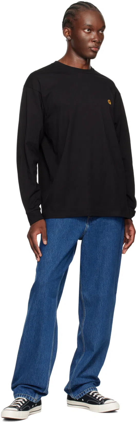 CARHARTT L/s Chase T-shirt In Black