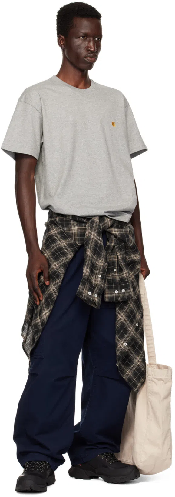 CARHARTT S/s Pocket T-shirt In Gray