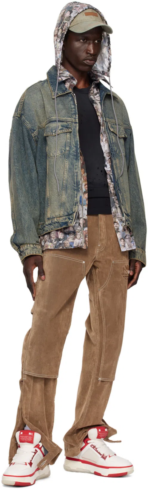 AMIRI Shotgun Logo-print Distressed T-shirt In Black