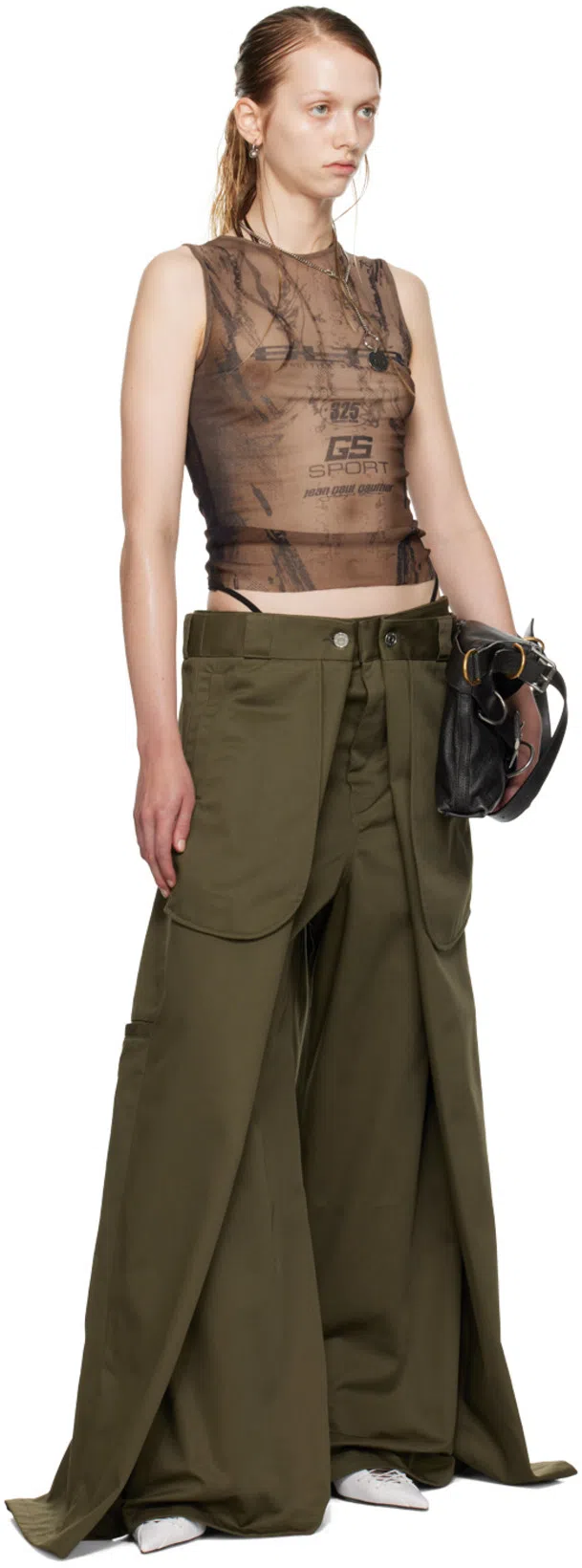 GIVENCHY Medium Voyou Buckle Shoulder Bag In Tumbled Leather In Black