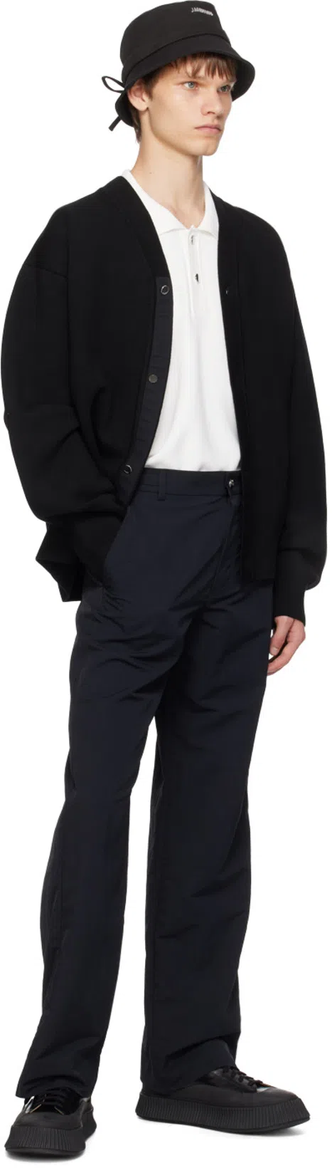 JACQUEMUS Jean Mid-rise Pants In Black