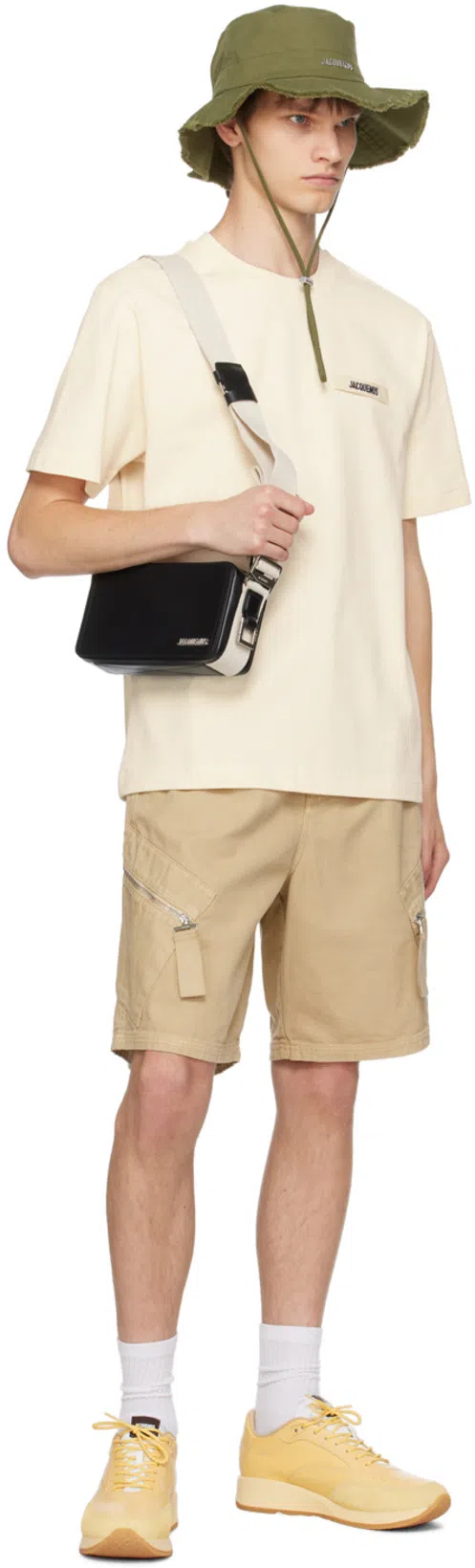 JACQUEMUS Le T-shirt Gros Grain Cotton T-shirt In Neutral