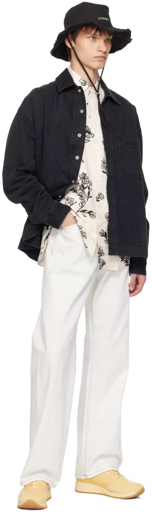 JACQUEMUS 'le De Nîmes Large' In White