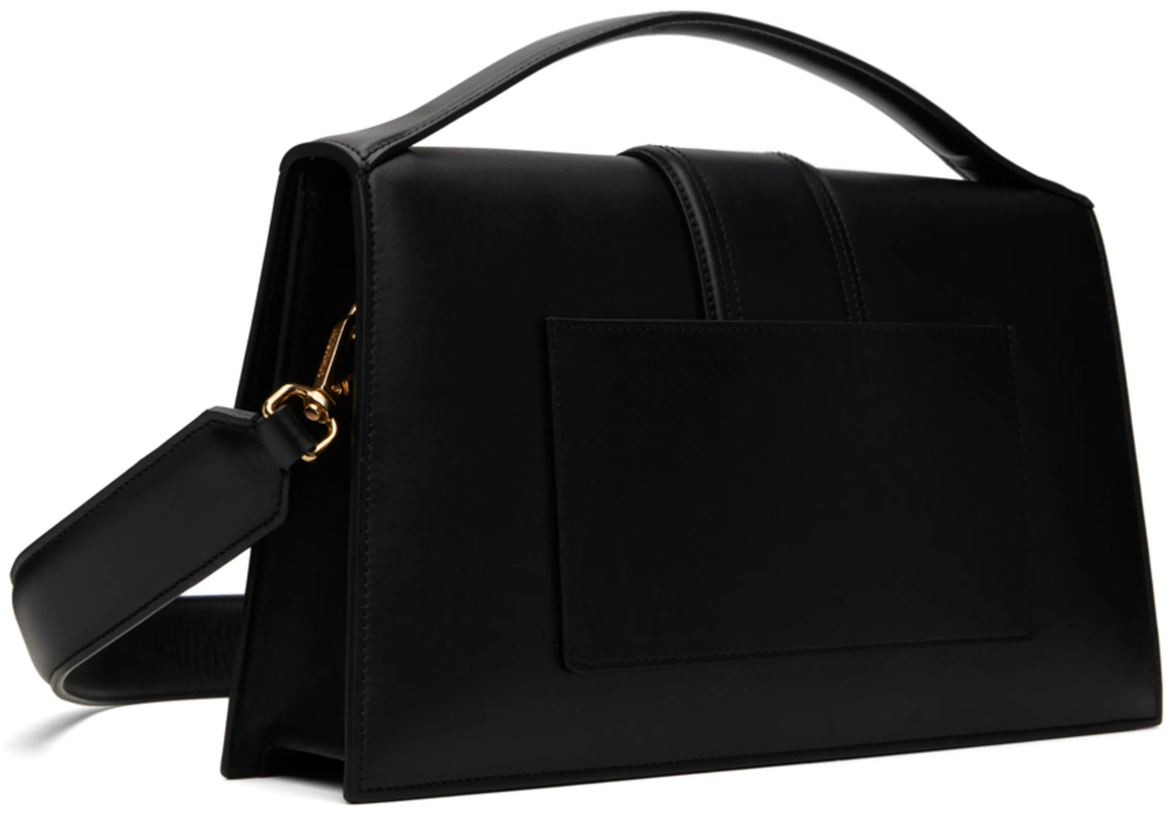 JACQUEMUS Le Bambino Black Handbag With Removable Shoulder Strap In Leather Woman