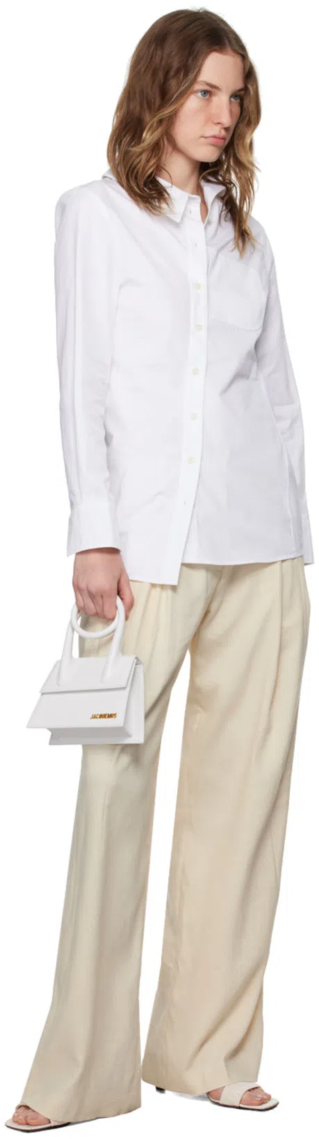 JACQUEMUS La Chemise Pablo Shirt In White