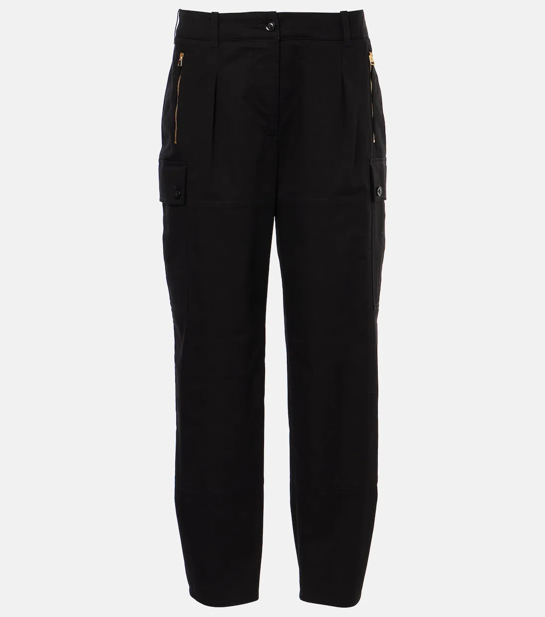 TOM FORD Cotton Twill Cargo Pants In Black
