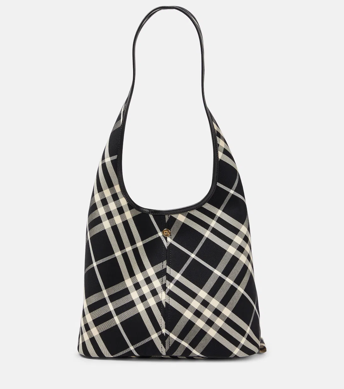 BURBERRY Check Small Canvas Tote Bag In Multi