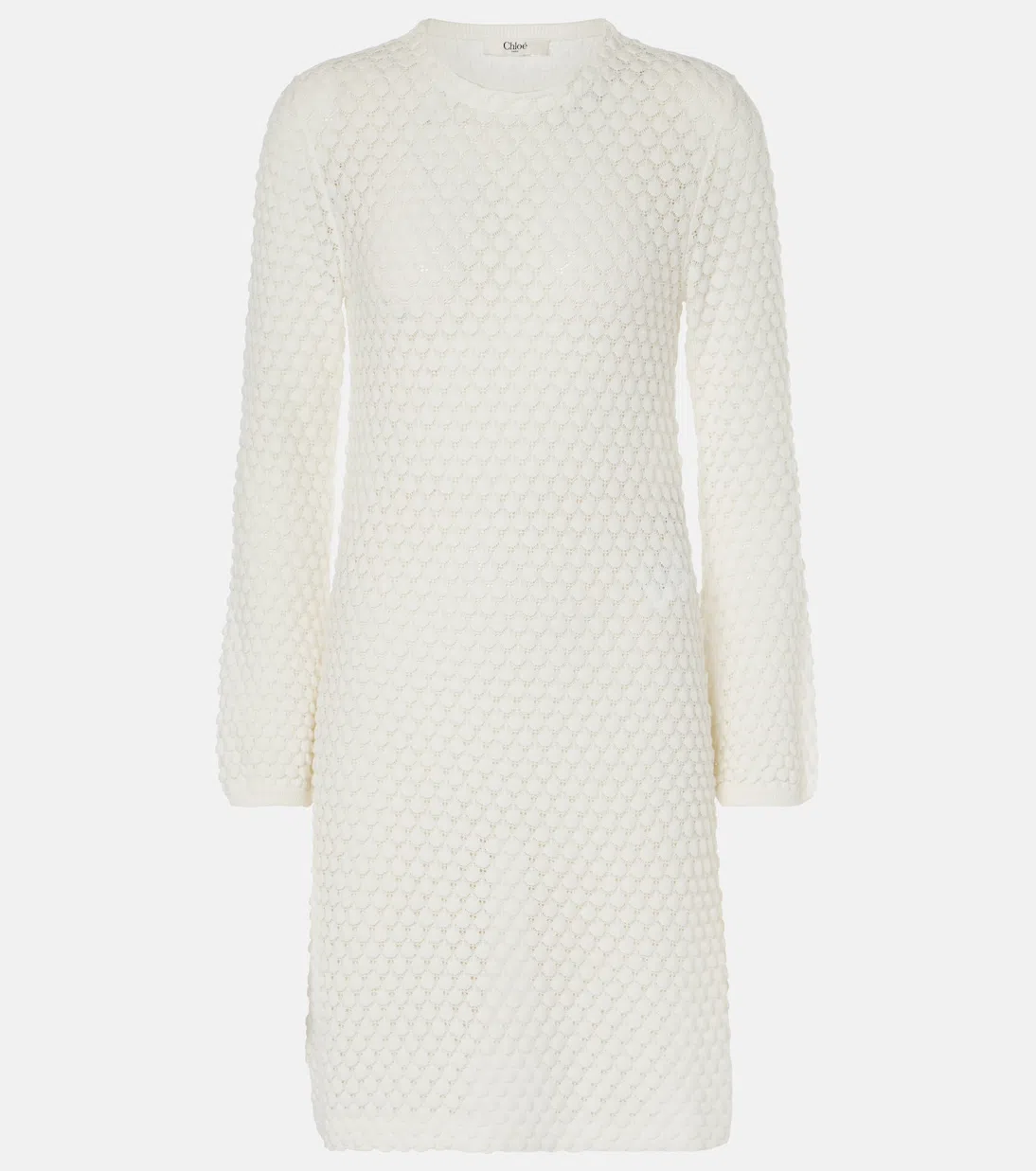 CHLOÉ Woody Logo Straw Fedora In Beige