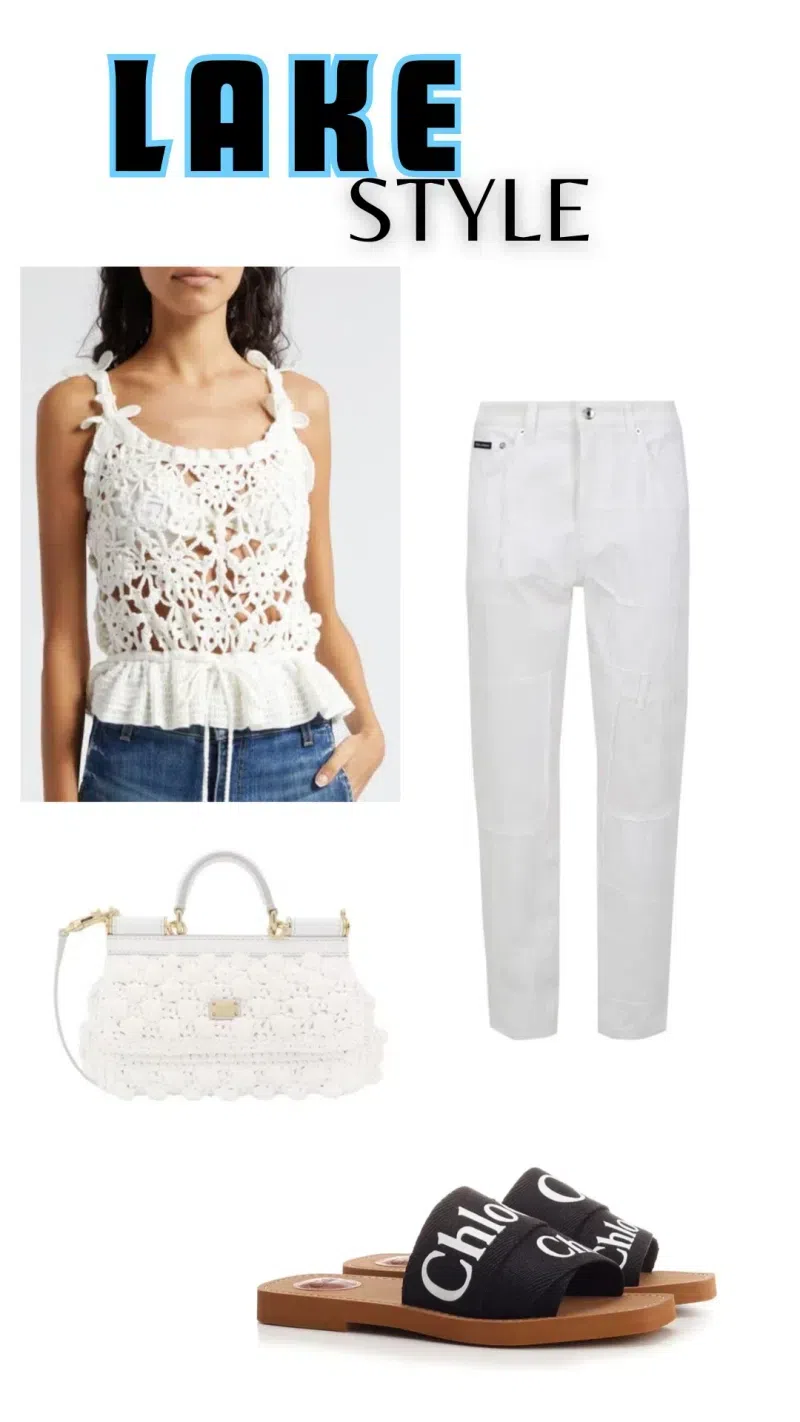 CHLOÉ Chloe Women Black Linen Woody Slippers In Multi