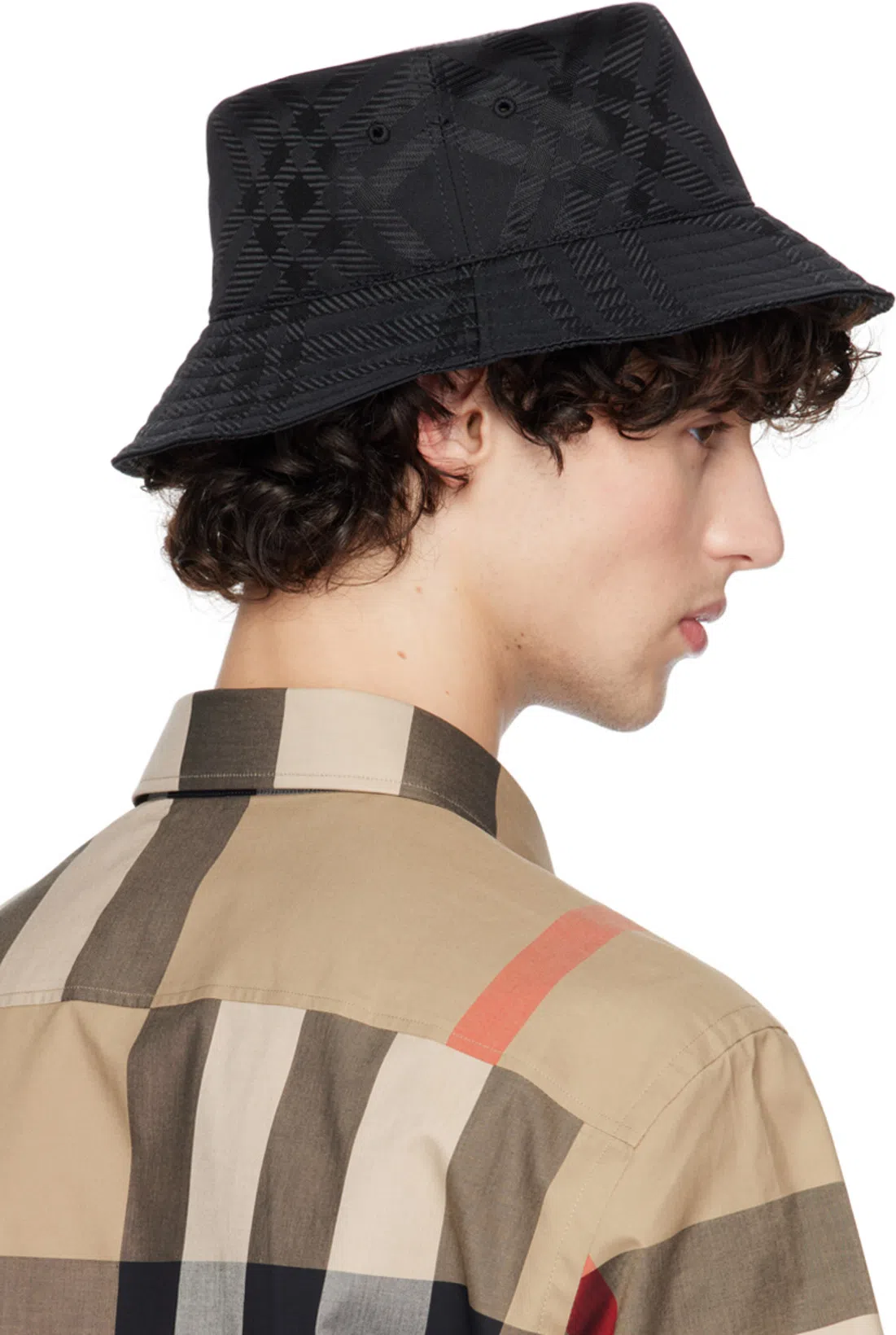 BURBERRY Men Cotton Shirt With Check Print In Multi