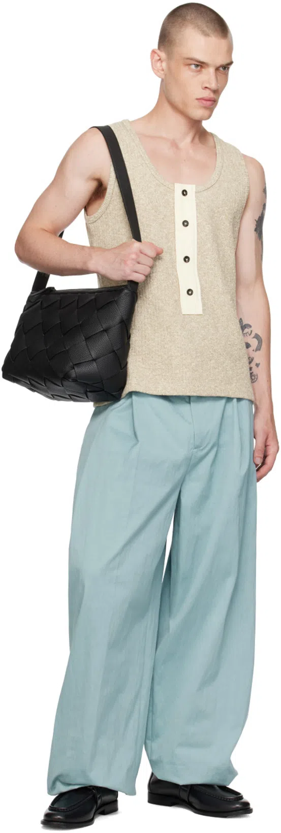 BOTTEGA VENETA Astaire Knot Leather Loafers In Black