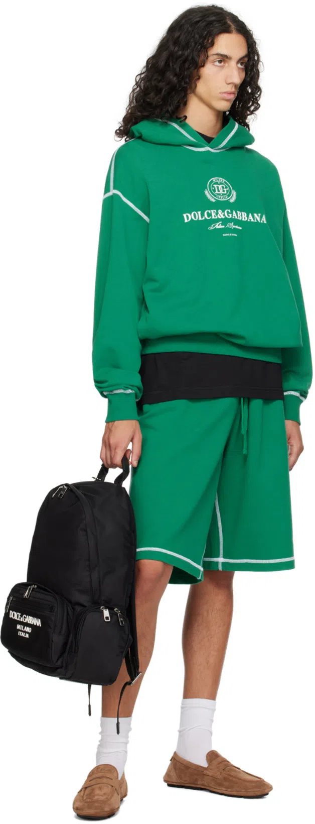 DOLCE & GABBANA Black Dg Logo T-shirt