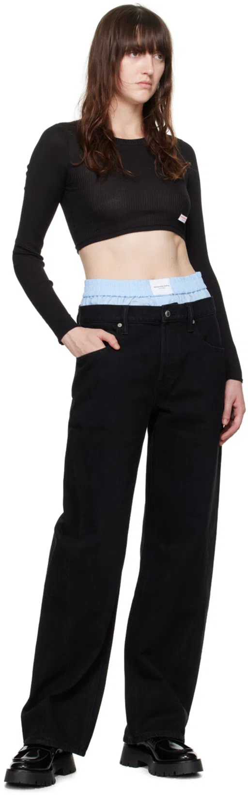 ALEXANDER WANG Mocassini Carter In Pelle With Medium Tacco In Black