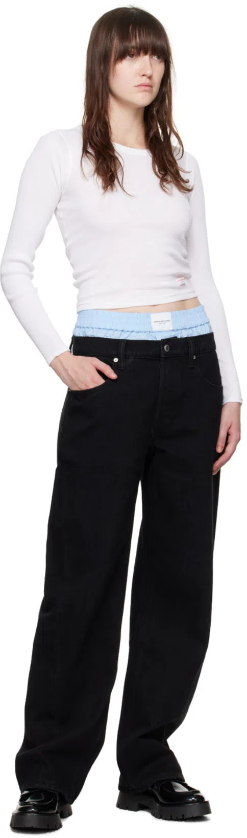 ALEXANDER WANG Mocassini Carter In Pelle With Medium Tacco In Black