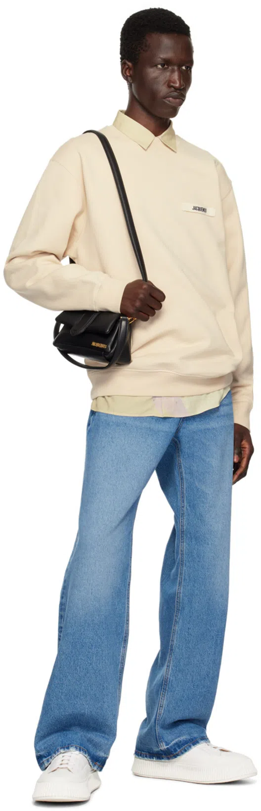 JIL SANDER White Low-top Platform Sneakers In 102 Neve