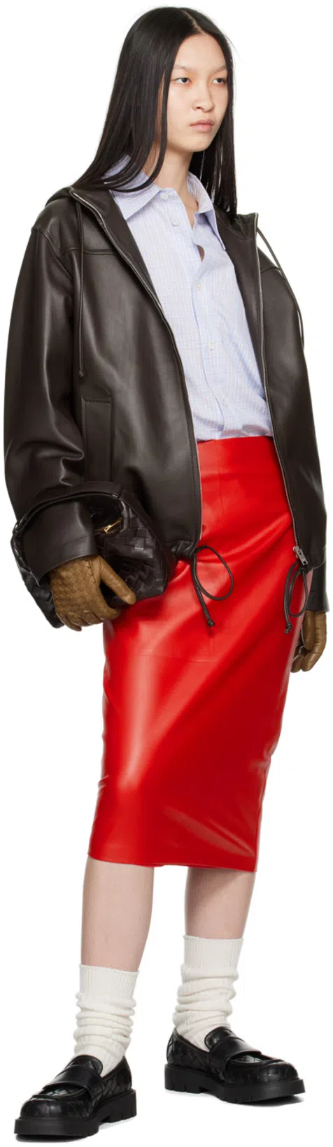 BOTTEGA VENETA Women Black Nappa Leather Mini Solstice Shoulder Bag