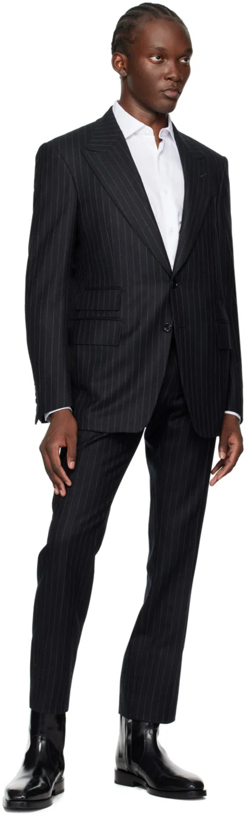 FERRAGAMO Squared Toe Ankle Boot In Nero