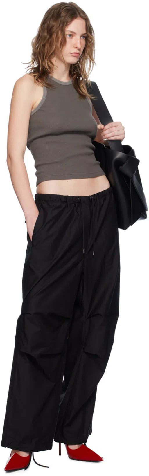 ACNE STUDIOS Red Leather Heels In Ack Red