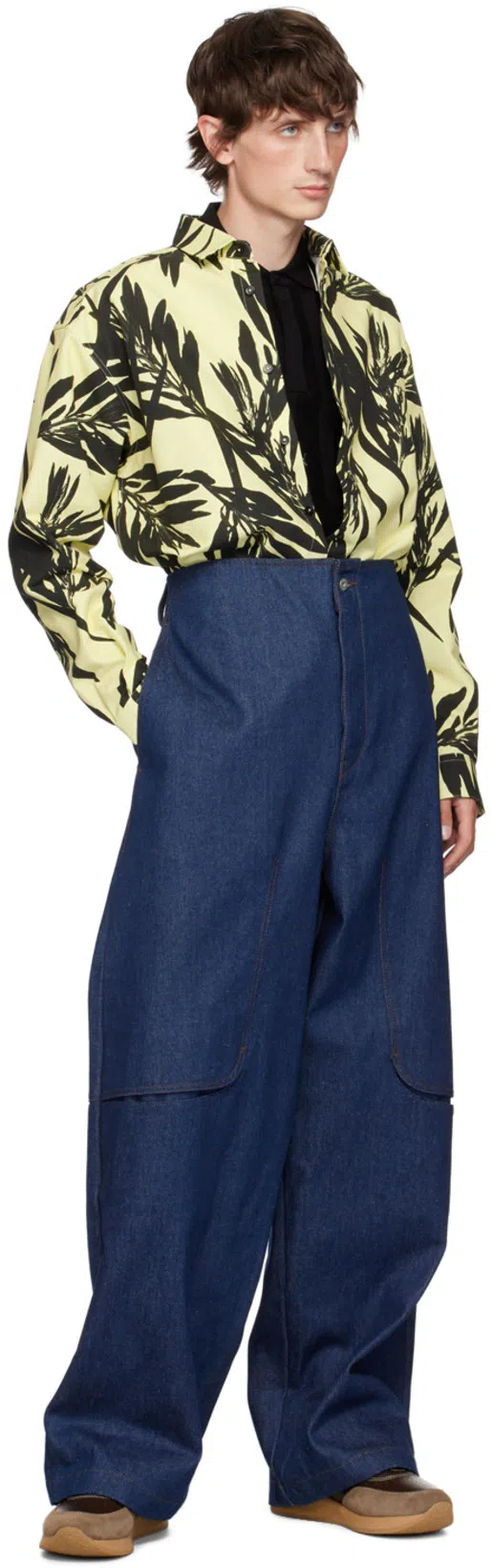 JACQUEMUS 'the Simon Canvas Shirt' In Animal Print