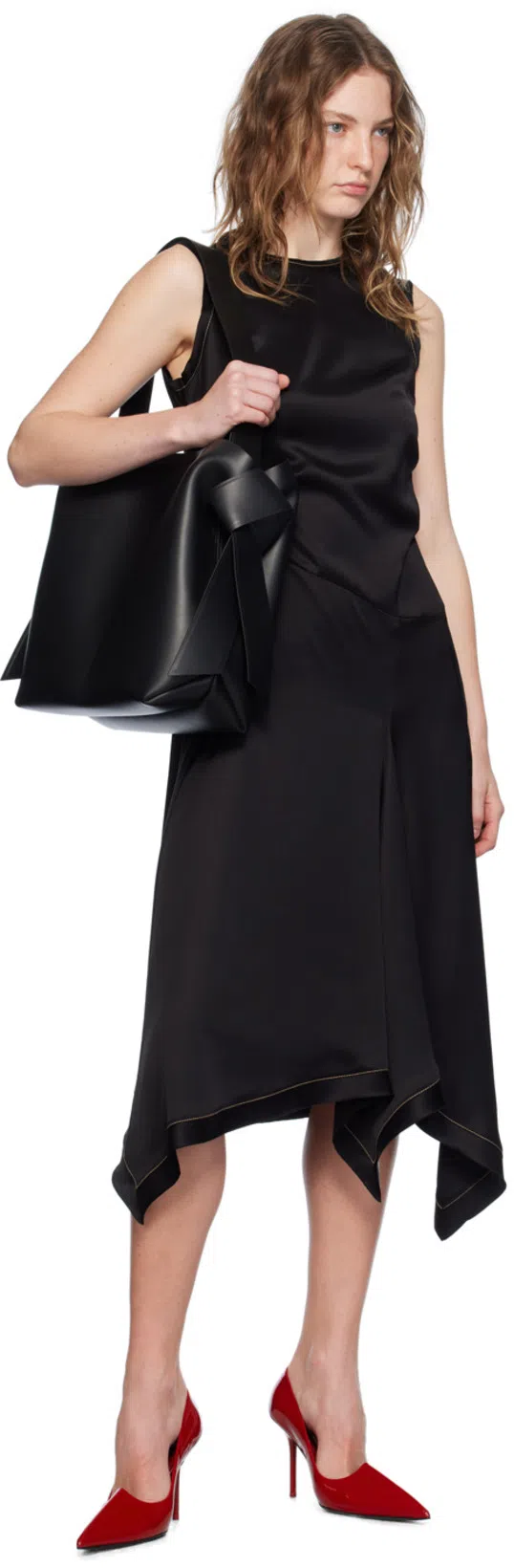 ACNE STUDIOS Red Leather Heels In Ack Red