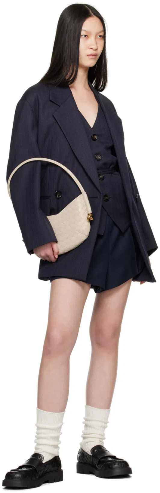 BOTTEGA VENETA Double Breasted Jacket In Multicolor