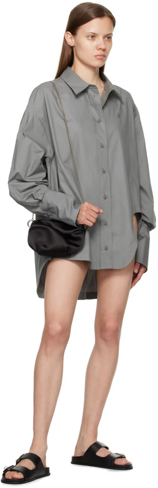 JIMMY CHOO Double Strap Embellished Buttons Sandals In Black