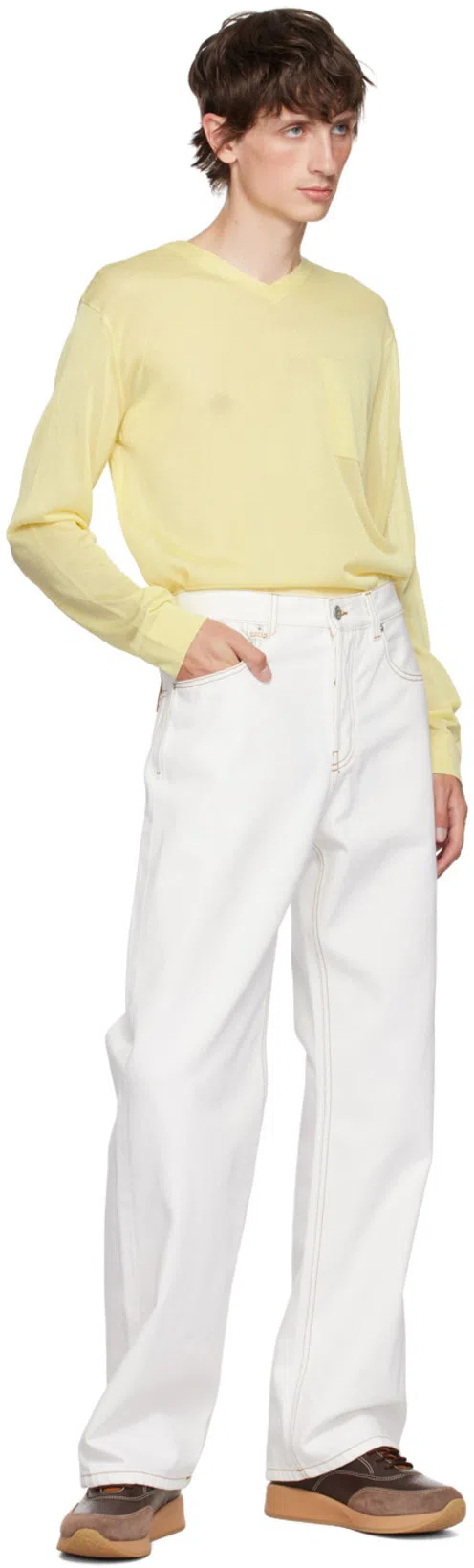 JACQUEMUS 'le De Nîmes Large' In White