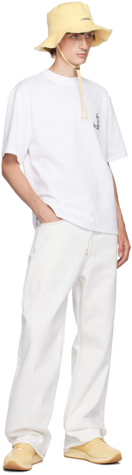 JACQUEMUS 'le De Nîmes Large' In White