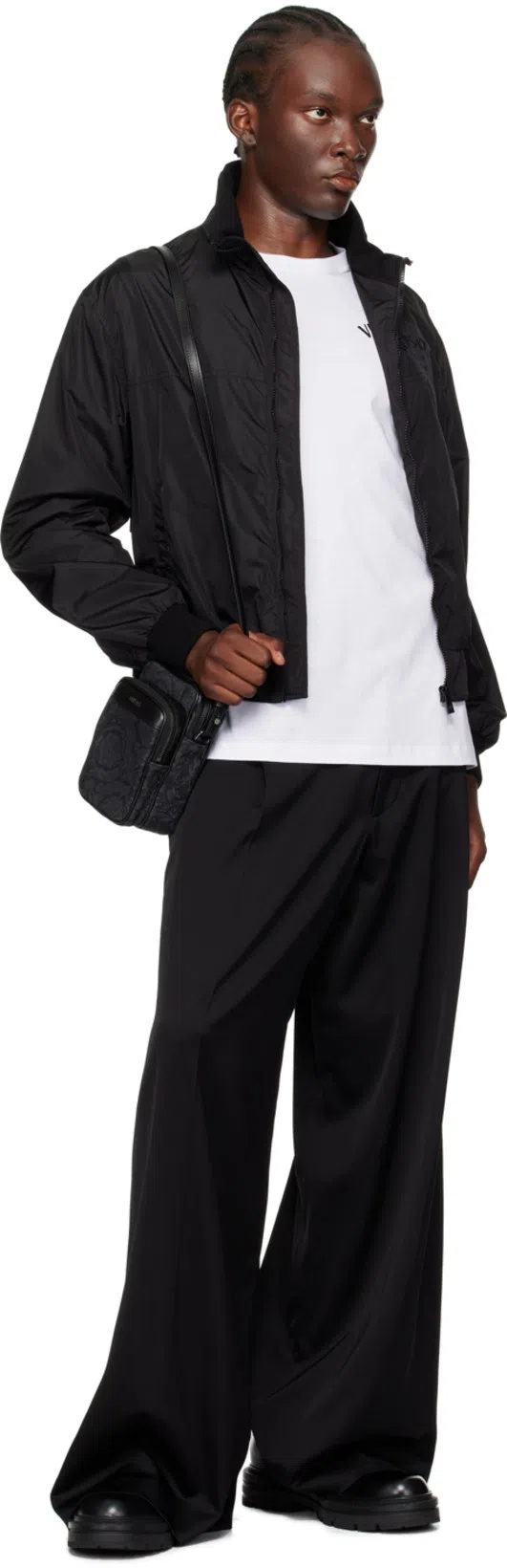 VERSACE T-shirt With Logo In White