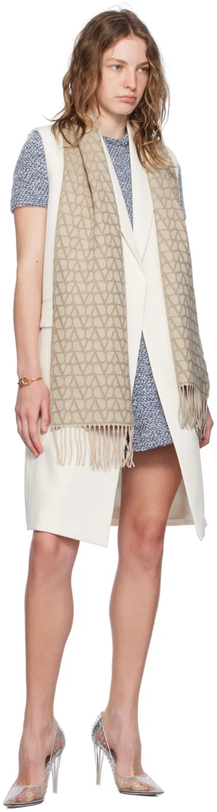 VALENTINO GARAVANI Pumps Mit Kristallen In White