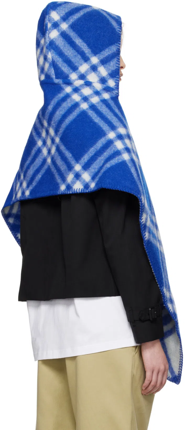 BURBERRY Women White T-shirt With Vintage Check Motif On The Sleeves In Cotton Woman