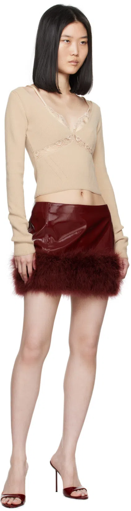 PARIS TEXAS Brown Lidia Mules In Animal Print