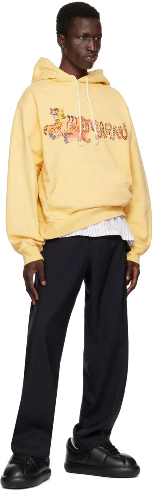 MARNI Puffy Low-top Lace-up Sneakers In Black