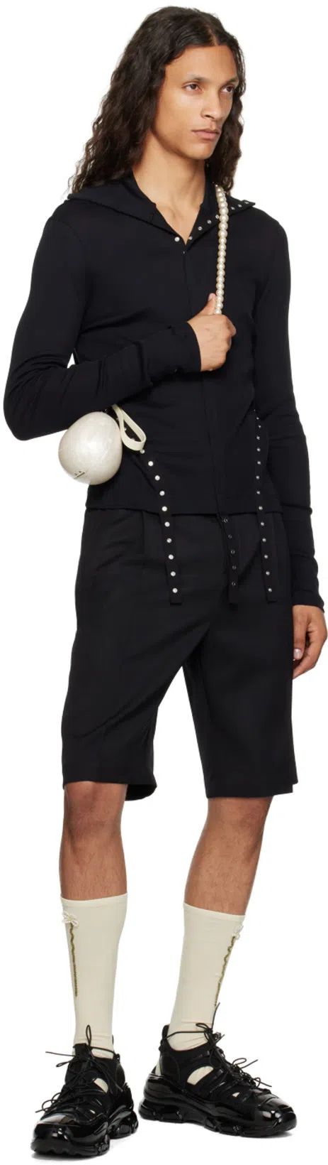 JACQUEMUS Le Short Melo In Black