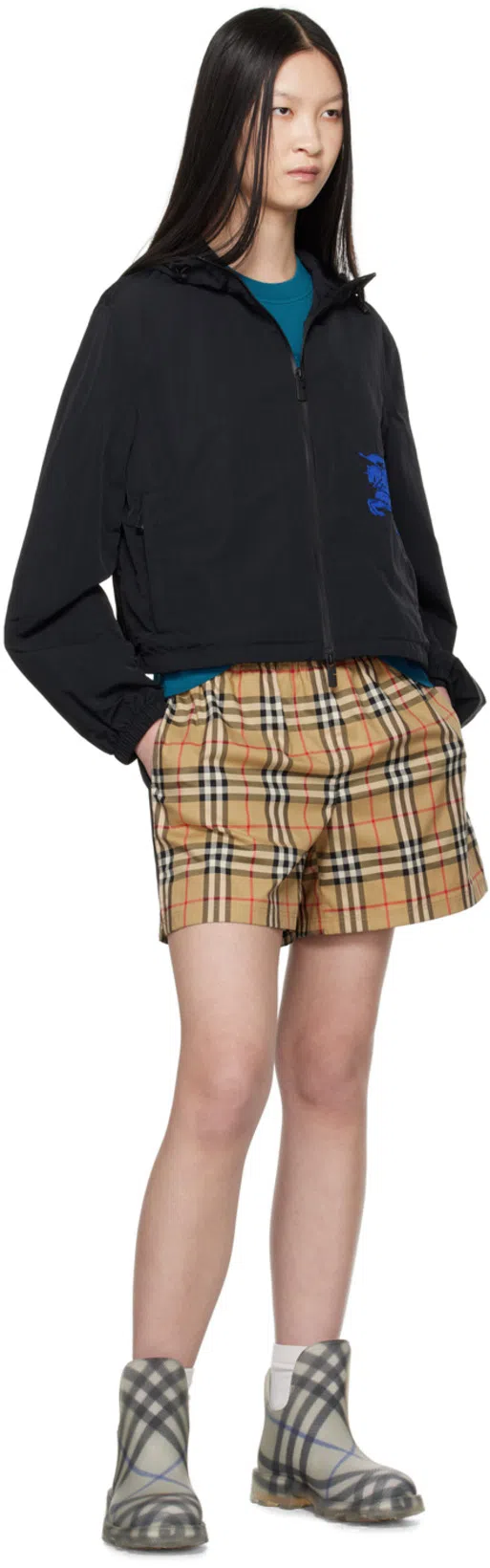 BURBERRY Sand Beige Shorts In Sand Ip Check