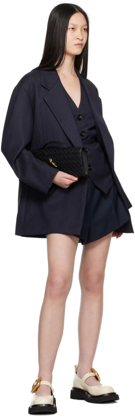 BOTTEGA VENETA Double Breasted Jacket In Multicolor