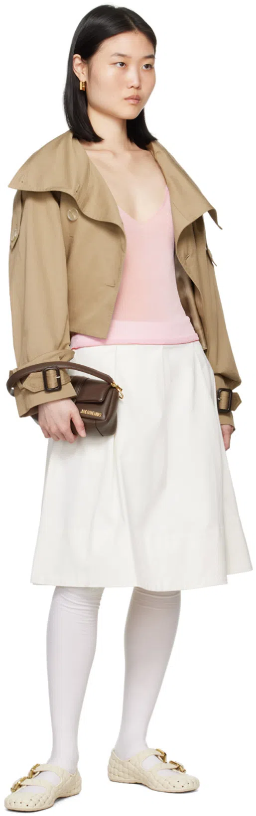 JACQUEMUS Top 'the Shoulder Knit In Pink