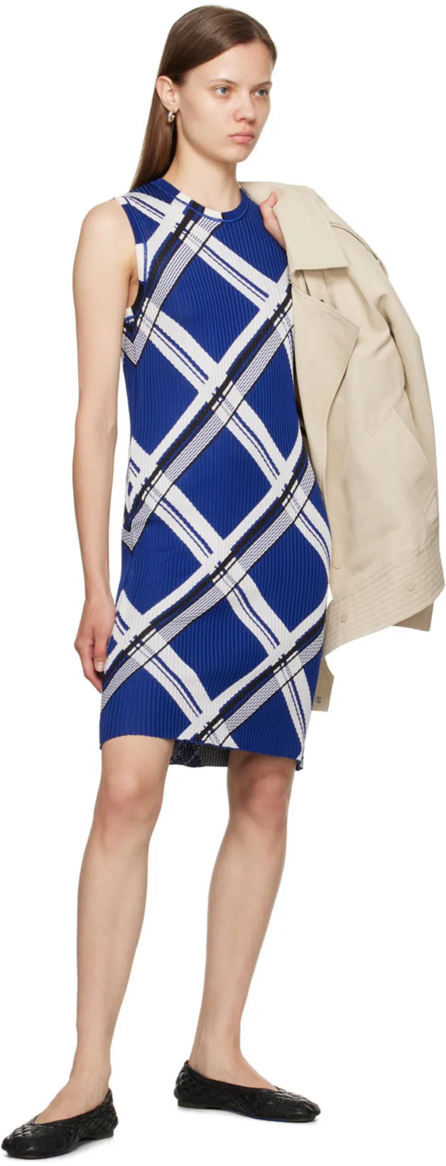 BURBERRY Quilted Leather Sadler Ballet Flats In Black