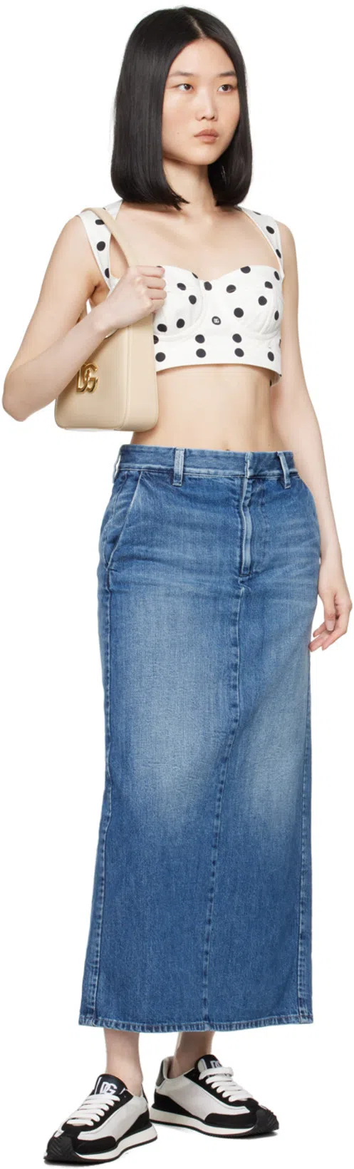 DOLCE & GABBANA Dg Cushion Suede And Mesh Low-top Sneakers In Gray