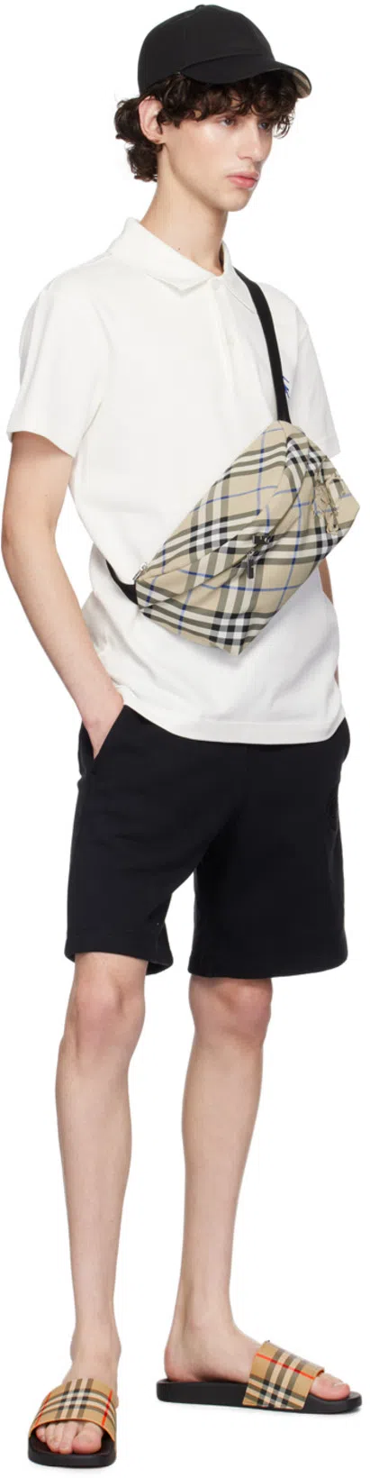 BURBERRY Cotton Polo Shirt In White