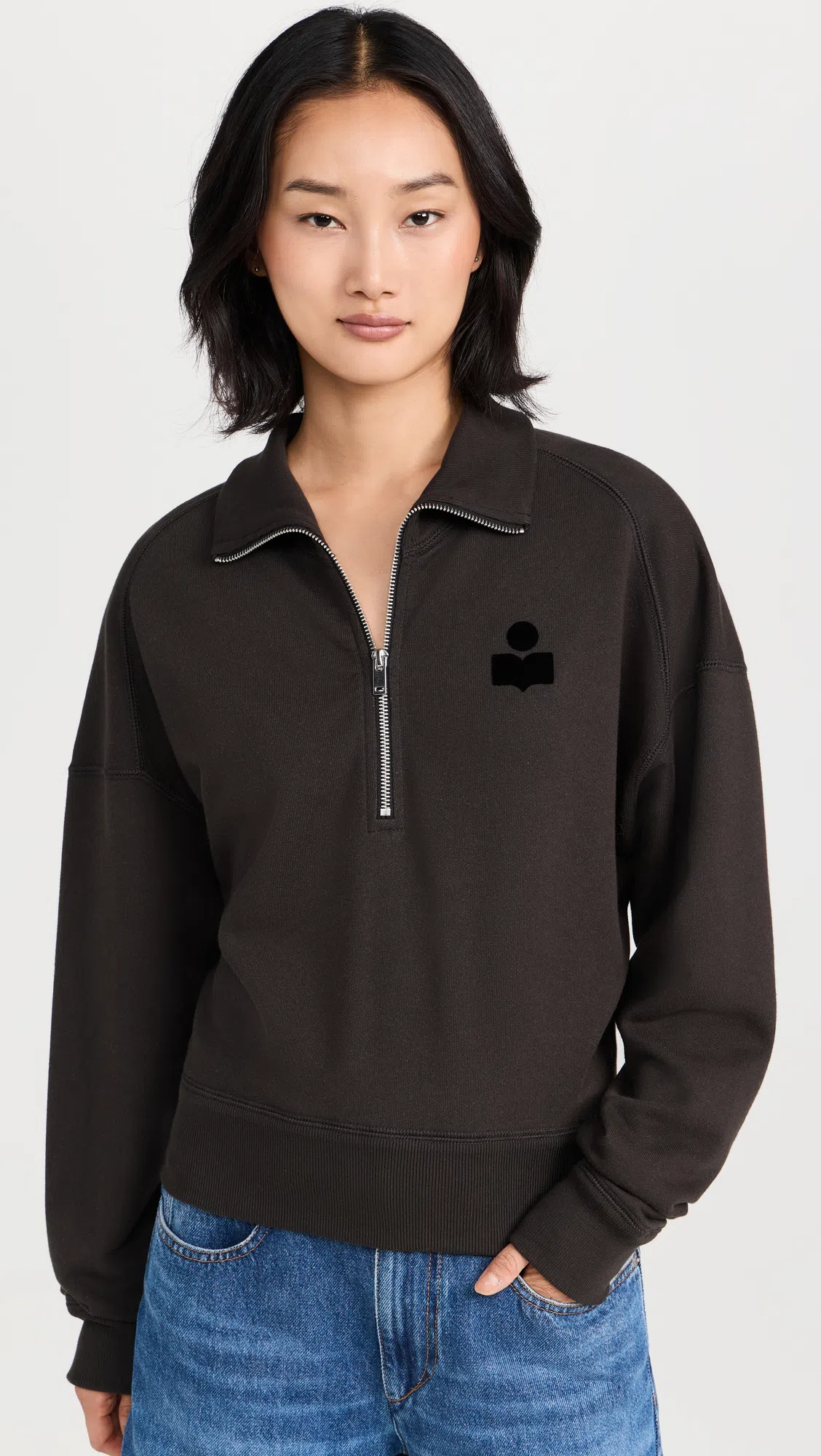 ISABEL MARANT ÉTOILE Marant Étoile Vandy Denim Midi Skirt Faded Black In Blue