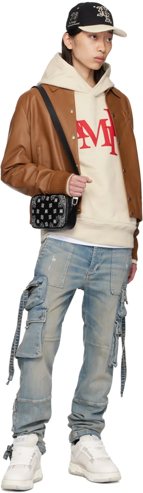 AMIRI Leather Ma-1 Low-top Sneakers In White