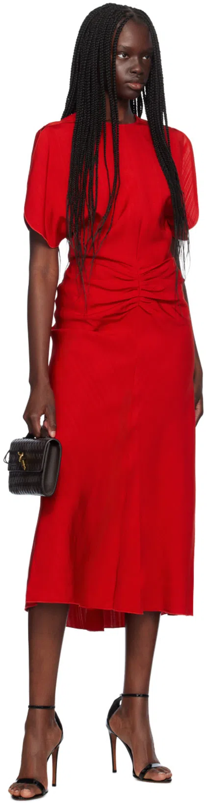 BOTTEGA VENETA Women Leather Andiamo Clutch With Intrecciato Motif In Black