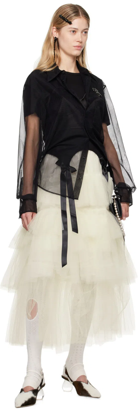 JEAN PAUL GAULTIER Conical Corset Cropped Top In Black