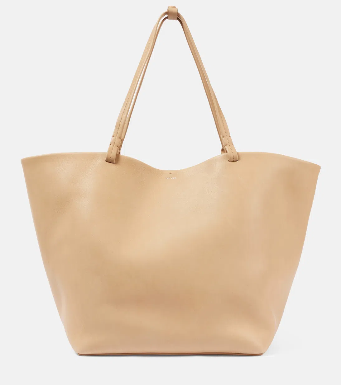 THE ROW Park Xl Leather Tote Bag In Beige