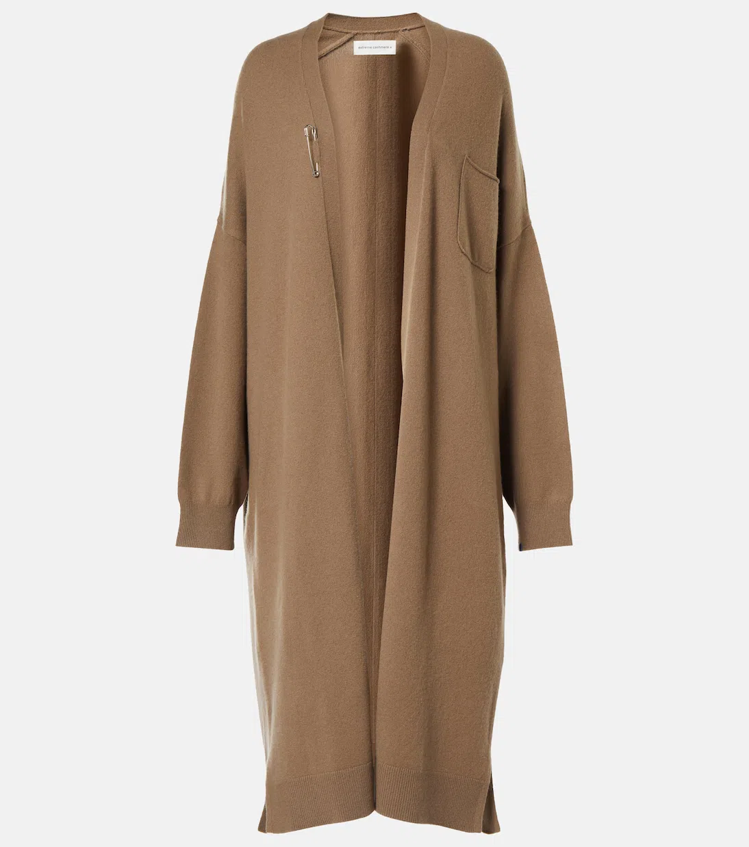 KHAITE Coraline Knit Halter Maxi Dress In 864 Espresso