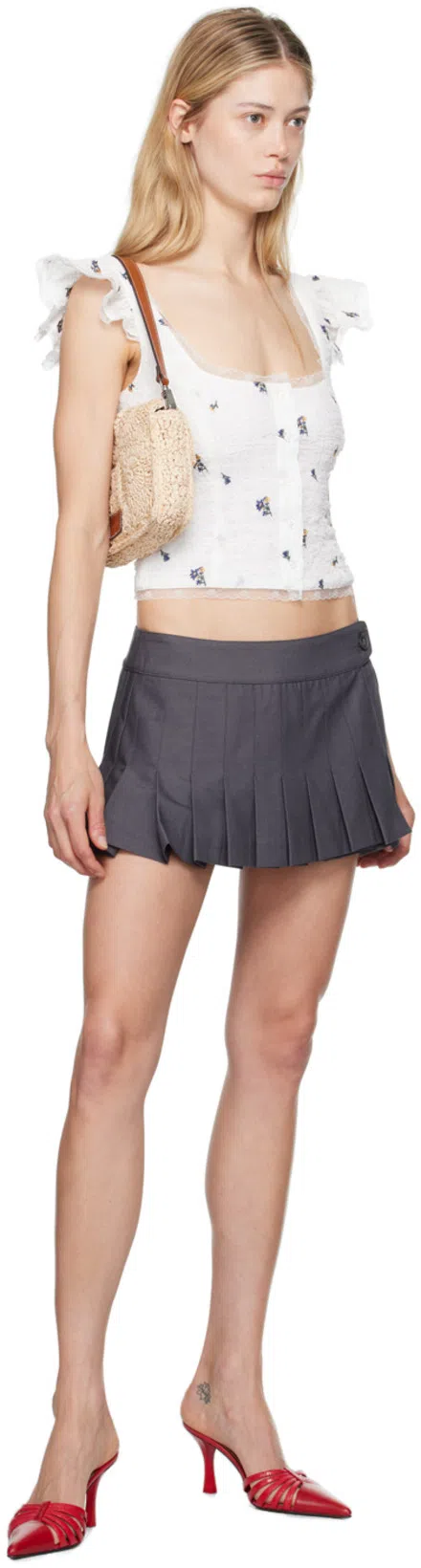 PARIS TEXAS Nadia 85 Lizard Print Leather Mules In Red