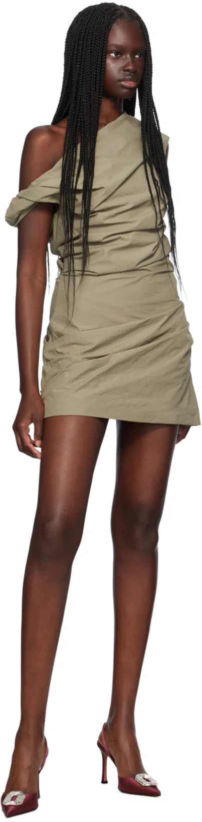 AMINA MUADDI 95mm Pointed-toe Satin Slingback Pumps In Brown